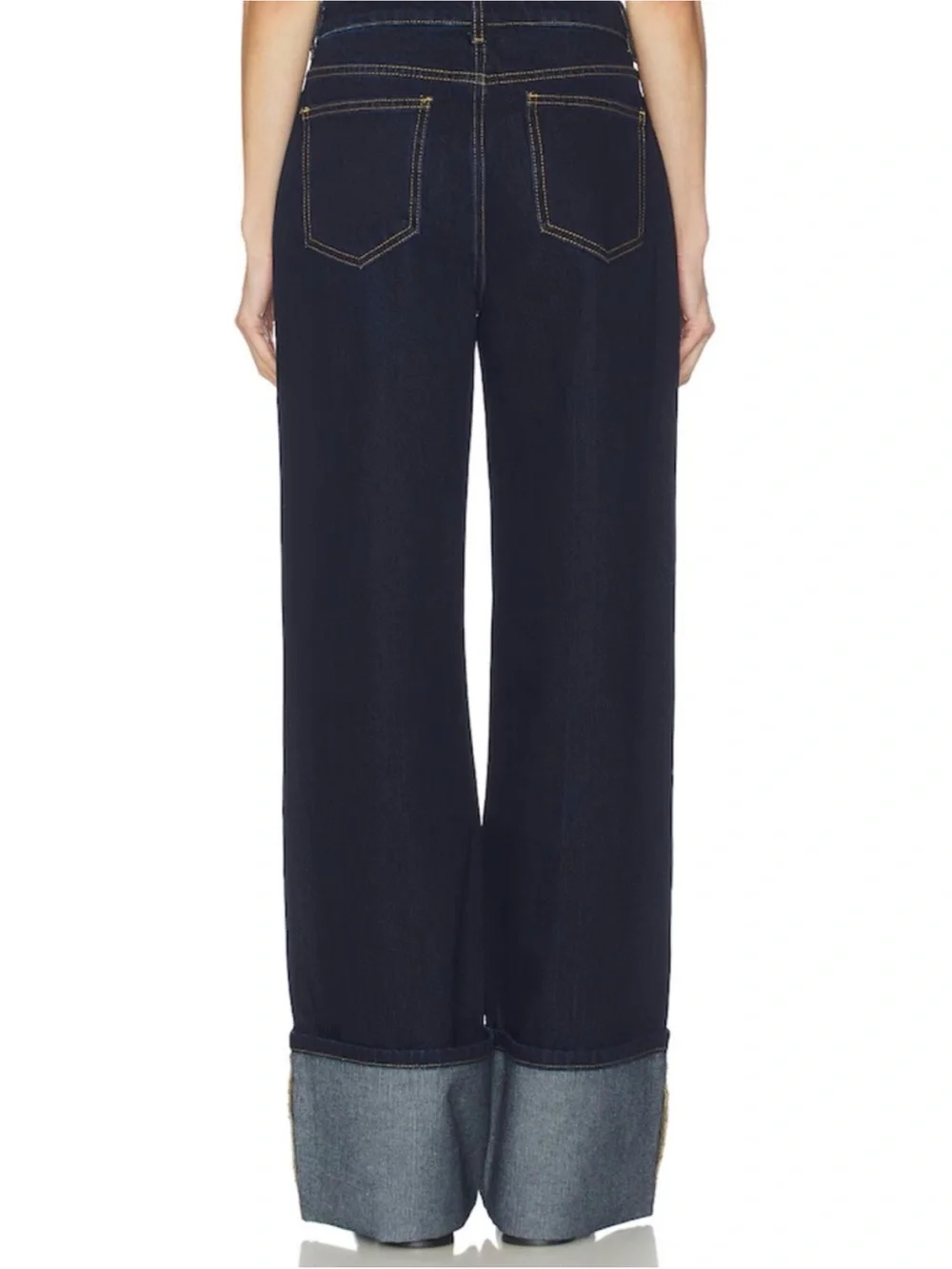REVOLVE Superdown Cuffed High Waist Wideleg Jeans size 30 (measures 33”) - Picture 4 of 12